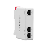 Extensor PoE para Cámara IP de 2MP/4MP, 1 Entrada y 2 Salidas, 100Mbps, Interior, 802.3af/at, Cascada, 400m, Sin Enchufe de Alimentación Externo, Plug and Play