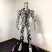 Sculpture de figurine de héros en résine, statue en fibre de verre, décoration, personnage d'anime, robot homme, déco