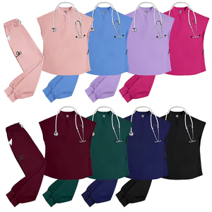 Conjuntos de Uniformes Médicos para Enfermeras, Estilo Clásico y Sencillo, con Logotipo Personalizado, Venta al Por Mayor - Product Image 1