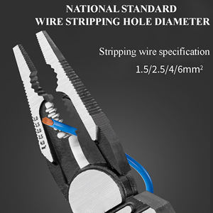 Tang Multifungsi 8in1 untuk Uji Kabel Listrik, Tang Pengupas Kabel, Tang Teknisi Listrik, Tang Pengukur Tegangan Listrik untuk Teknisi Listrik - Product Image 2