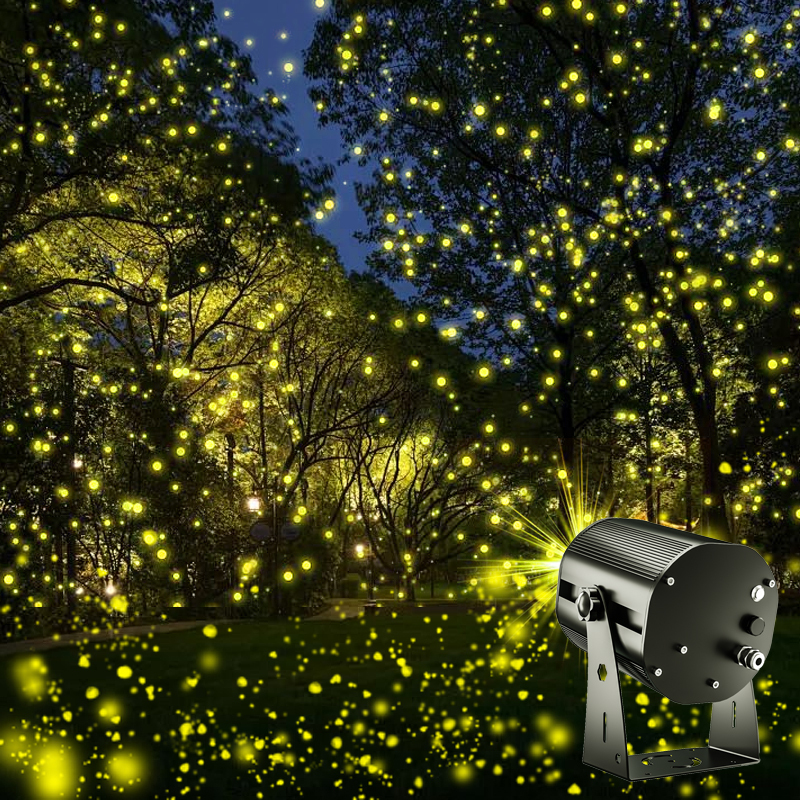 30W Dynamic Firefly Laser Projection Lamp for Outdoor Romantic Atmosphere Landscape Park Lawn Lighting Advertising Lights
