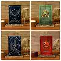 Carnet d'étudiant à trois volets Magic Academy, style rétro européen-américain, papeterie haut de gamme