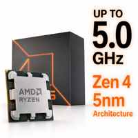 NUEVO Procesador para Juegos de Alto Rendimiento para 5 7500F, 6 Núcleos, 12 Subprocesos, Proceso de 5 nm, TDP de 65 W, Frecuencia de 3,7 GHz, AM5, Escritorio