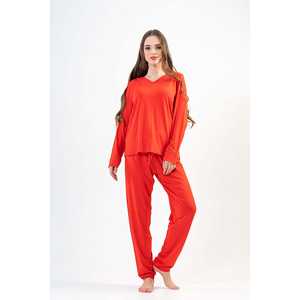 Conjunto de Pijama Bayan LYC VORTEX con Cuello en V y Manga Larga, Transpirable, con Cintura Elástica, Logotipo Personalizable, Material Spandex - Product Image 4