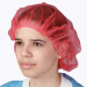 Disposable Non-Woven Bouffant Cap For Food Industry