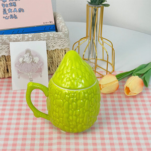 Lelyi yaratıcı seramik 300ml acı kabak su bardağı içme için komik sevimli kaplı niş çay süt partiler ambalaj içerir - Product Image 4