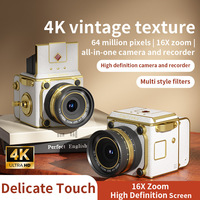 Appareil photo numérique rétro créatif CCD avec joystick manuel, mini caméra portable M31, appareil photo sans miroir pour étudiants, zoom optique 7,1x-16x, écran 2"-3"