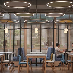 Đèn Trần <span class=keywords><strong>Led</strong></span> Tròn Trang Trí Văn Phòng Cao Cấp Trung Quốc Đèn Treo Tuyến Tính <span class=keywords><strong>Led</strong></span> 2.5 Inch Với Tấm Nỉ Âm Thanh - Product Image 2