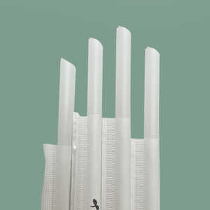 100% pailles à thé biodégradables | Pailles Boba jetables 12x230mm | Personnalisables pour les boissons - Product Image 1