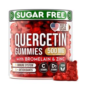 निजी लेबल 500 मिलीग्राम के पूरक में स्वाद एंटीऑक्सीडेंट विटामिन अश्वगंधा गुम्मीज़ के साथ मैका रूट क्वेरसेटिन गुम्मीज़ होता है - Product Image 6