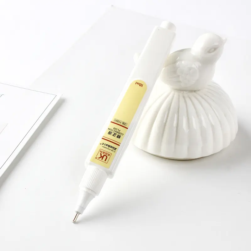 Eurolucky caneta líquida de correção, caneta líquida de correção, segurança e proteção ambiental, 10ml