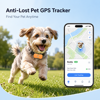 Localizador de Mascotas Portátil LBS Inalámbrico GPS IP67 Resistente al Agua con Geocerca Magnética para Android y PC