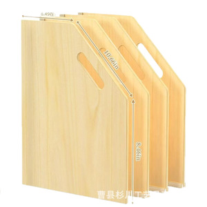 Wooden Cabinet <b>Plate</b> Divider 5 Layer Removable Storage <b>Rack</b> For Kitchen Tableware Organization - Product Image 2