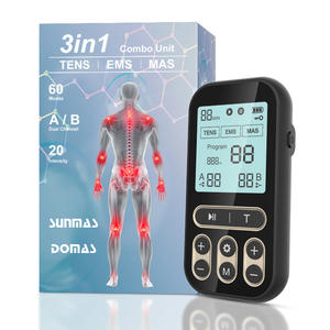 Masajeador TENS Recargable de 60 Modos, Fisioterapia, Estimulador Muscular EMS, Electrodos, Unidad TENS, Dispositivo de Terapia Digital - Product Image 1