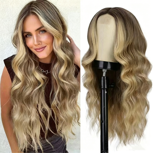 Perruque de cheveux humains de qualité supérieure, 32 pouces, ondulations naturelles, design Air Bang, sans colle, facile à porter - Product Image 2
