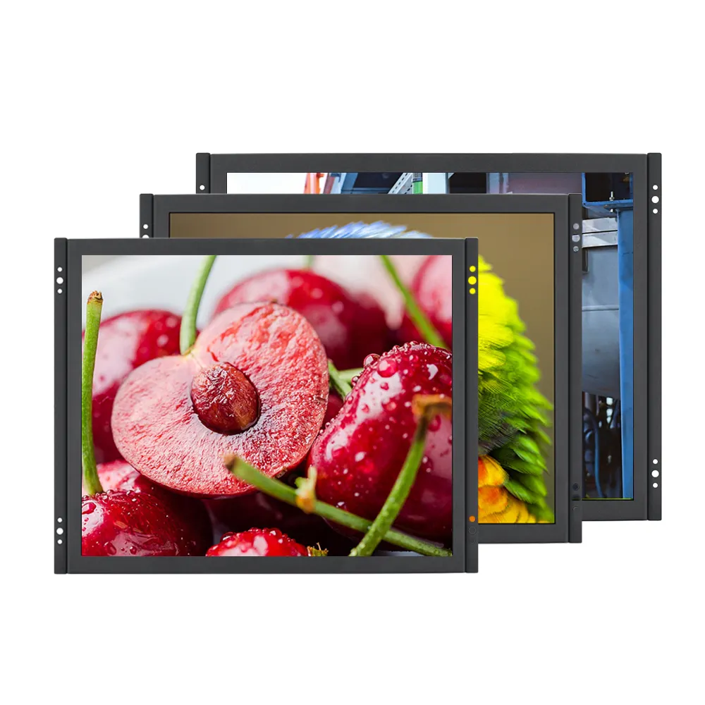 Wholesale Industrial Embedded 10.1 12.1 15 17 19 21.5 inch lcd Monitor Resistive Touch Open Frame Metal Case Monitors with 1080p