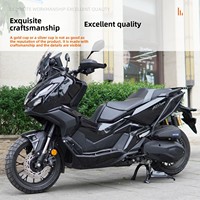 Pelindung Mesin Depan Honda ADV350 dengan Struktur Segitiga & Pemasangan Multi-Titik dari Baja Karbon yang Diperkuat