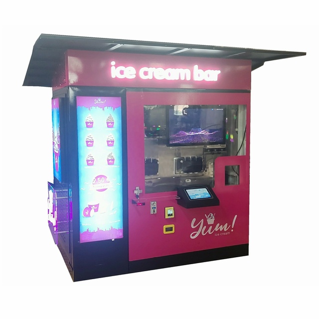 High Capacity Vending Machine 6 Flavor Ice Cream Machine Multi Flavor Full Automatic Ice Vending Machine
