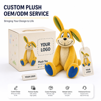 Peluche personnalisée lapin sur mesure, directement de l'usine, à partir de vos designs (OEM/ODM), poupée de personnage en peluche pour marques IP originales