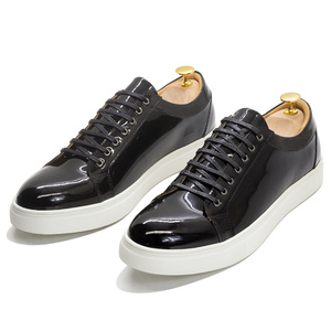 <span class=keywords><strong>Scarpe</strong></span> Casual da Uomo in Vera Pelle Fatte a Mano con Lacci, Sneaker Trendy Stile Skateboard, <span class=keywords><strong>Scarpe</strong></span> Sportive - Product Image 4