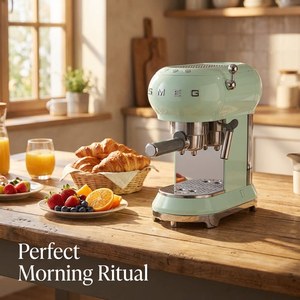 Machine à expresso semi-automatique rétro SY-122 ECF01, 15 bars, 1L, acier inoxydable, compacte, pour la maison, avec buse vapeur - Product Image 2