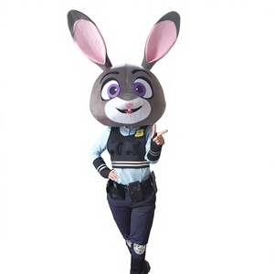 Disfraz de Peluche de Conejo Judy Zhu Di, Traje de Sr. Perezoso, Disfraz de Animación de Nick Fox, Ropa de Algodón para Juego de Roles - Product Image 4