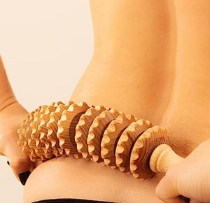 Massage du <span class=keywords><strong>corps</strong></span> multifonctionnel Set de massage anti-cellulite en bois de madérothérapie Rouleau en bois Outil de drainage lymphatique - Product Image 5