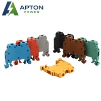 Bloc de bornes à vis en laiton Aptonpower MRK, coloré, haute intensité, 600V 250A, MRK-4, montage sur rail DIN, connexion de fils