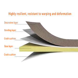 Hotel Decoration Panels 7mm/8mm Bamboo Charcoal Fiber <strong>Interior</strong> Decoration PVC Wood Veneer Indoor Wall Panel <strong>Hall</strong> Living Room - Product Image 5