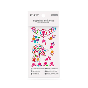 Adesivo con strass Ilan a forma di pesce rosso multicolore 39047 - Product Image 1