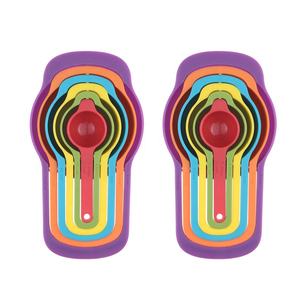 2020 New Arrival Colorful Kitchenware Biodegradable Recycled Plastic Measuring löffel set von 6 - Product Image 1