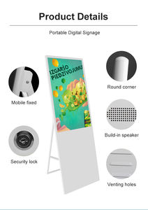 Высококачественная 32-дюймовая цифровая фотобудка по Заводской Цене портативная внутренняя рекламная машина высокая видимость Digital Signage - Product Image 5