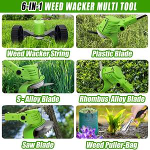 Lawn Mower Brush Cutter Cordless Lithium Battery Weed Wacker Grass Trimmer <b>String</b> 4-Stroke 2-Stroke MVM-GT01 Weed Wacker MVM-GT0 - Product Image 5