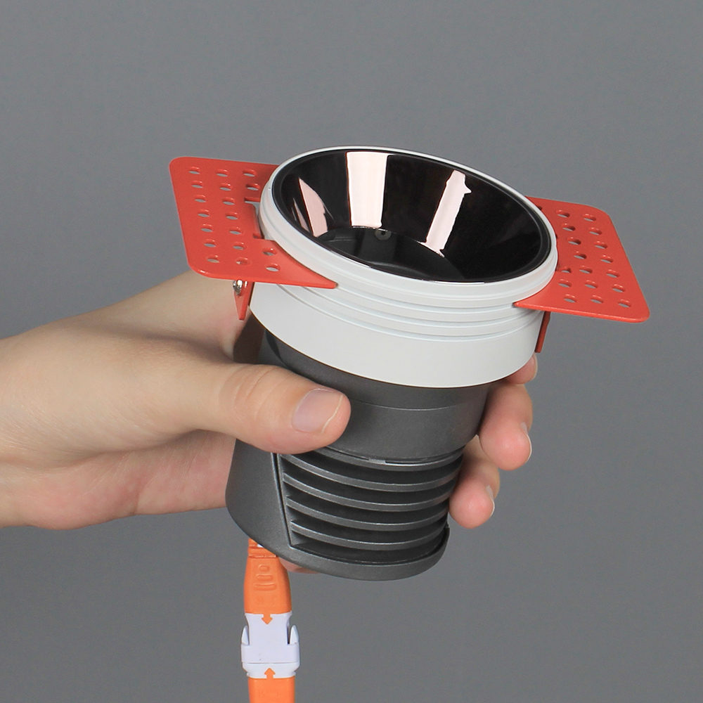 Комнатный современный светильник Aisilan, круглый светодиодный встраиваемый прожектор 7 Вт COB для гостиной, коридора