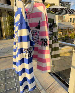 Guangzhou Shangshang özel yaka gömlek Gem taş Rugbys nakış parlama kol erkekler için uzun kollu Polo t Shirt erkekler - Product Image 3