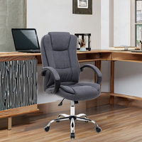 Chaise de bureau pivotante de luxe moderne Fauteuil d'ordinateur en cuir PU bon marché Style minimaliste réglable