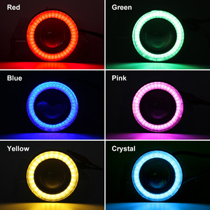 12V phổ 2.5inch 3inch 3.5inch Xe thiên thần mắt sương mù đèn 64mm 76mm 89mm Tự động chiếu COB dẫn lái xe ánh sáng DRL Sương Mù Ánh Sáng - Product Image 6