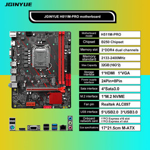 Tarjeta Madre JGINYUE <span class=keywords><strong>H510M</strong></span> H511M GAMING/<span class=keywords><strong>PRO</strong></span>/TEN/VDH LGA1200 M-ATX Compatible con CPU Core de 10.ª/11.ª Generación, RAM DDR4 de 64 GB de Doble Canal - Product Image 4