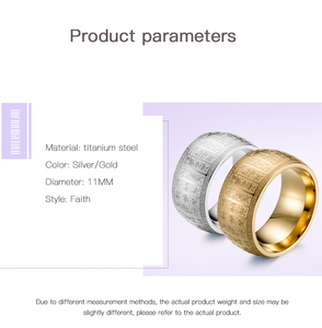 Nhẫn Thần Chú Taiyi Jinguang Niêm Phong Bằng Thép Titan Nhẫn Thần Chú Đạo Giáo Nhẫn Bằng Thép Không Gỉ Kéo Ngón Tay Nam Cổ Điển - Product Image 5