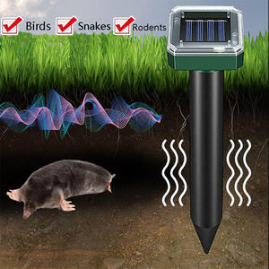 Ahuyentador ultrasónico solar 2026 para animales, repelente sónico de plagas para exteriores, impermeable, para topos, roedores, gophers, serpientes, césped y granjas - Product Image 2