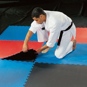 Tapis de Taekwondo Sansd 4 cm, Tapis de Muay Thai, Tapis en Mousse de Taekwondo Non Toxique Antidérapant en EVA, Tatami de Karaté Emboîtable en Mousse - Product Image 1