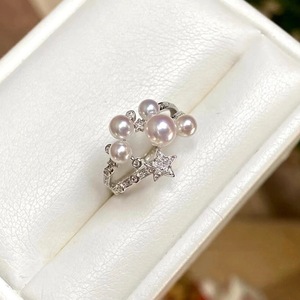 Bague en argent pur S925 avec incrustation de diamants, design unique et exquis de Mingyuan, style tendance et personnalisé - Product Image 4