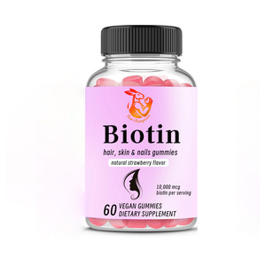 Wholesale Price Skin Care Healthy Skin Help Bone Strength <b>Biotin</b> and Sodium Beauty Supplement <b>Biotin</b> <b>Gummies</b> - Product Image 1