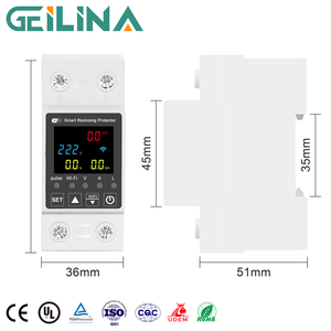 Interruptor de Controle Remoto Eletrônico para Medição de Tensão AC Monofásico WiFi para Casa Inteligente, Estabilizador de Tensão e Protetor de Tensão - Product Image 1