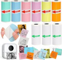Papier adhésif autocollant thermique continu 57 x 25 mm pour impression instantanée compatible avec la plupart des appareils photo et imprimantes