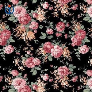 הגעה חדשה מותאם אישית פוליאסטר crinkle עלה דפוס פרחוני koshibo עבור שמלת hutterite - Product Image 3