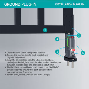 Serrure automatique étanche pour l'extérieur, ouverture <span class=keywords><strong>de</strong></span> porte à bras droit, serrure universelle - Product Image 3
