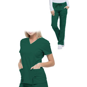 Slim Fit belleza enfermera de traje de moda de diseño de Hospital uniforme elegante Bata - Product Image 4