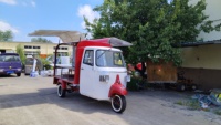 Truk Makanan Kecil Laris Manis Dijual Dengan Dapur Lengkap, Trailer Makanan, Tuk Tuk Kopi, Gerobak Makanan Roda Tiga Piaggio Ape