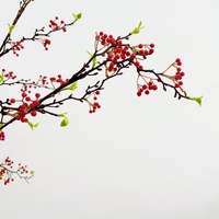 Kunstfruit, uit de bergen, rode kleine bessen, kunstmatige fruittakken in Chinese stijl, woondecoratie